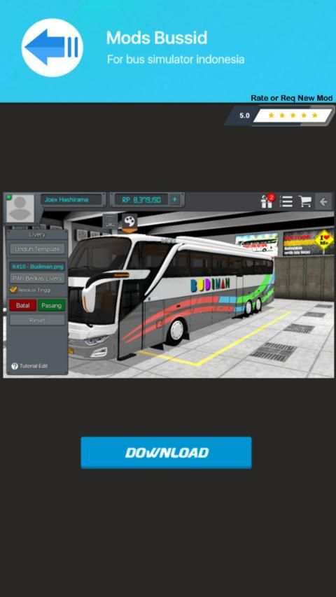 Mod Bussid Bus Budiman screenshot 2