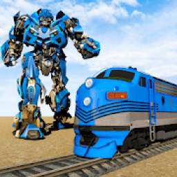 Army Train Robot Transforming War Games