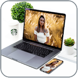 Laptop Photo Frames Laptop Photo Editor आइकन