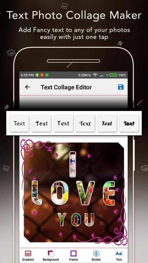 Text Photo Collage Maker स्क्रीनशॉट 3