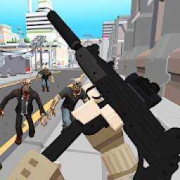 Zombie Battleground: Shooting Games Pixel FPS 3D