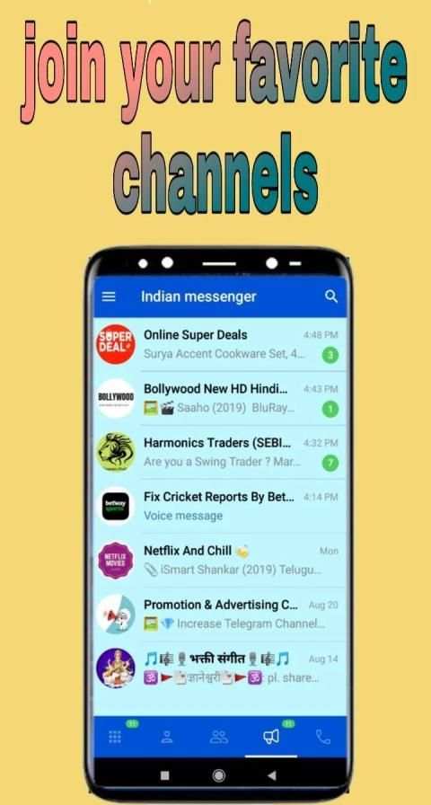 Indian messenger - high quality calls chat emojis screenshot 3