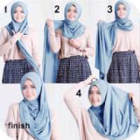 ikon Hijab Tutorial Step by Step 2020