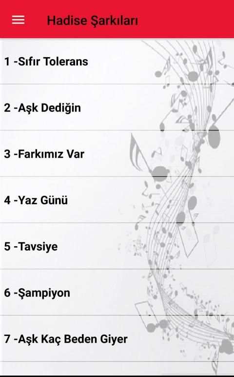 Hadise Şarkıları İnternetsiz 4 تصوير الشاشة