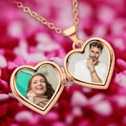 Heart Shape Locket Photo Editor Dual आइकन