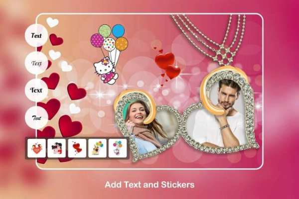 Heart Shape Locket Photo Editor Dual स्क्रीनशॉट 2