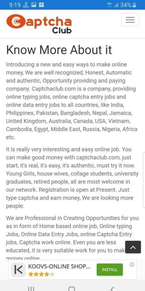 Earn With Captcha स्क्रीनशॉट 2