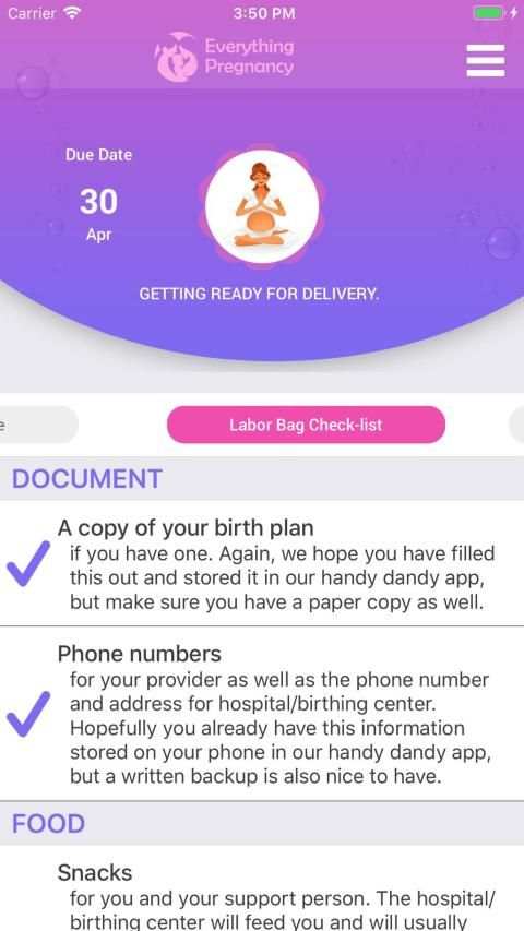Everything Pregnancy - Your Pregnancy Tracking App screenshot 1