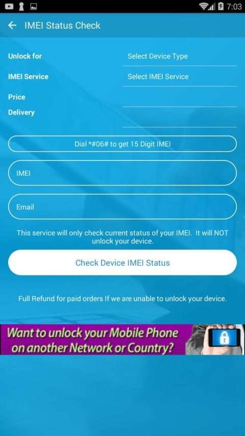 Free Unlock Network Code for ZTE SIM screenshot 3
