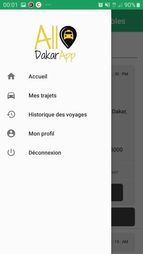 Allo Dakar App screenshot 2
