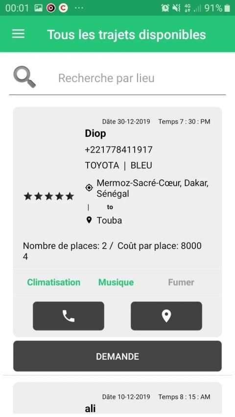 Allo Dakar App screenshot 3