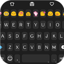 ikon Simple Black Emoji keyboard