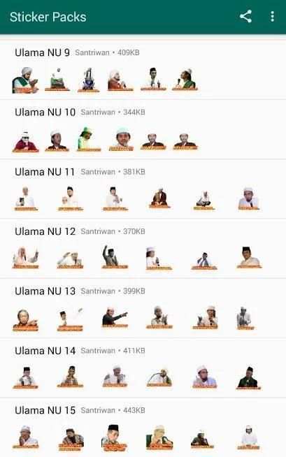 Stiker Kyai Nahdlatul Ulama - NU WAStickerApps screenshot 6