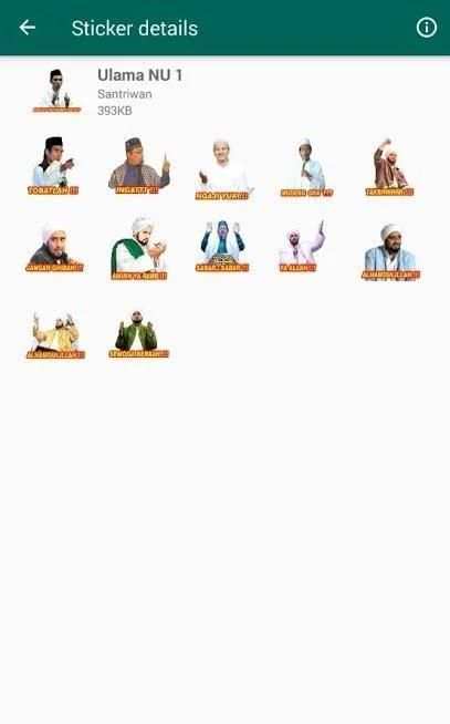 Stiker Kyai Nahdlatul Ulama - NU WAStickerApps screenshot 3