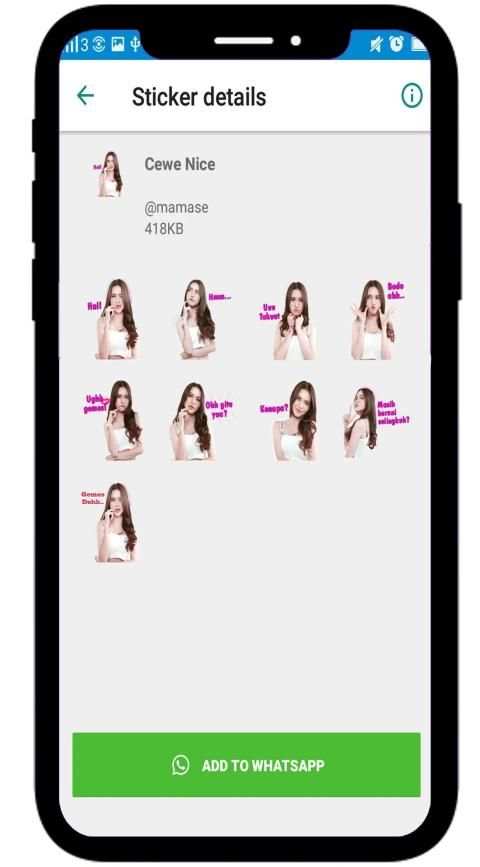 Stiker WA Cewe Kesepian screenshot 4