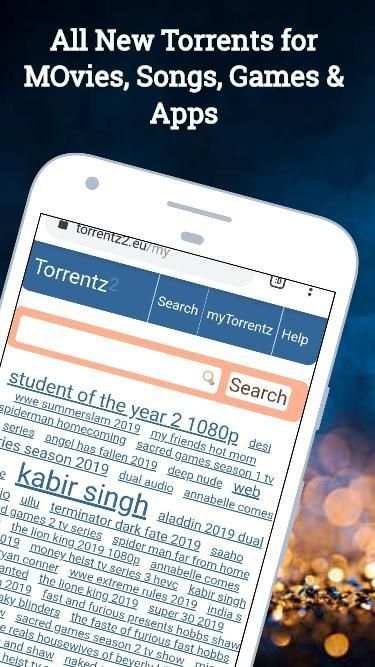 Torrentz2 – Torrent Search Engine screenshot 1