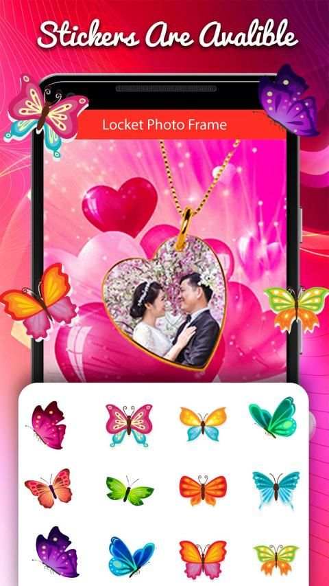 Locket Photo Frames - Love Locket Frames New स्क्रीनशॉट 2