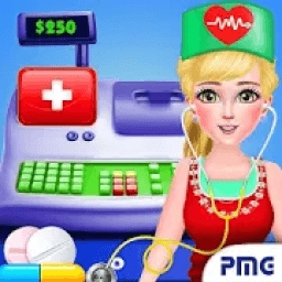 Drugstore Cashier &amp; Supermarket Grocery Store icon