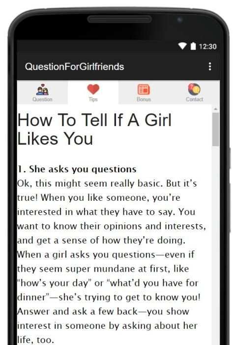 Question To Ask Your Girlfriends स्क्रीनशॉट 1
