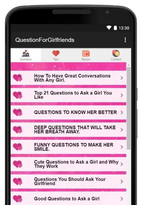 Question To Ask Your Girlfriends स्क्रीनशॉट 2