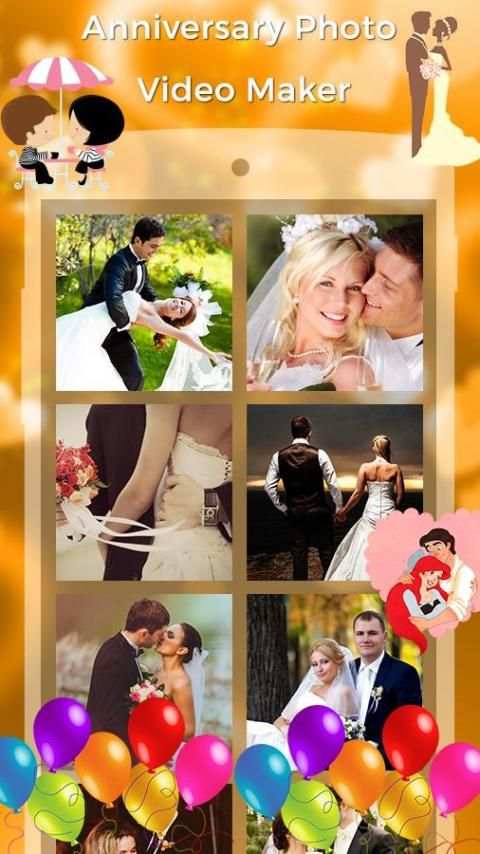 Anniversary Photo Video Maker स्क्रीनशॉट 3