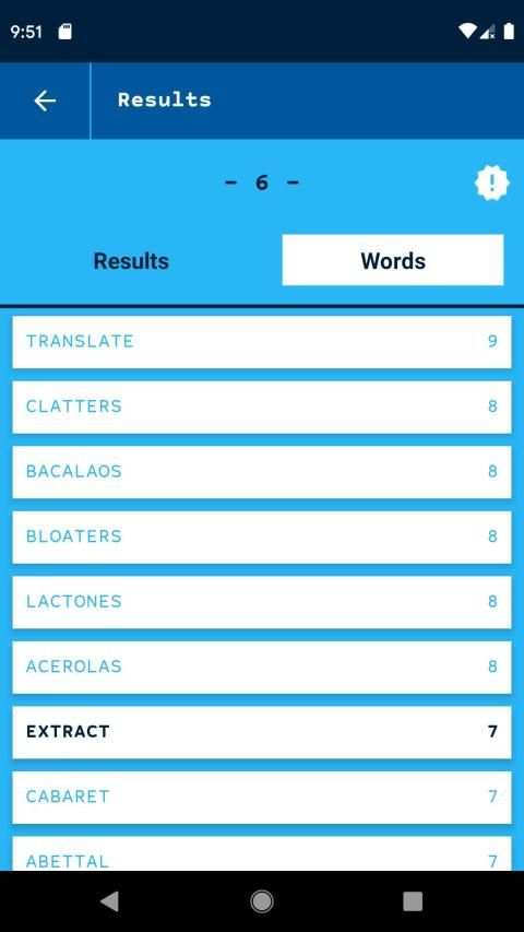 Words screenshot 1