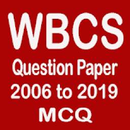 WBCS Question Paper in MCQ