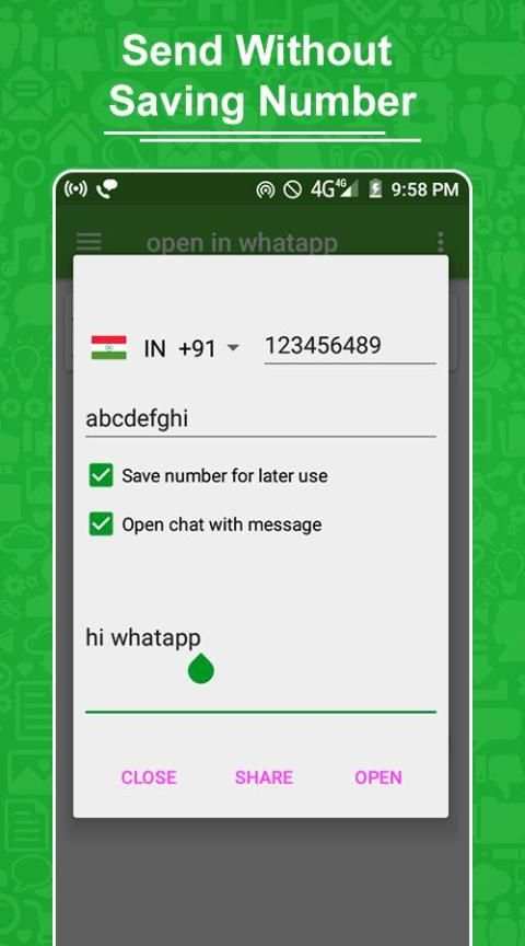 WhatsDirect - Direct Message for WhatsApp screenshot 4