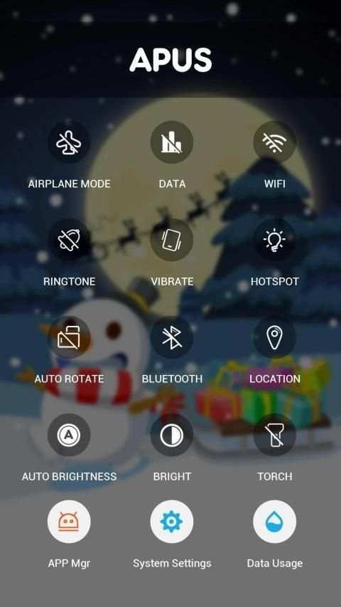 Merry Christmas Cute Snowman-APUS Launcher theme स्क्रीनशॉट 6