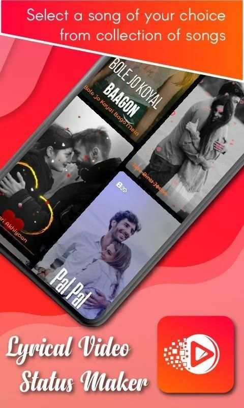 Lyrical Video Status Maker With Music screenshot 1
