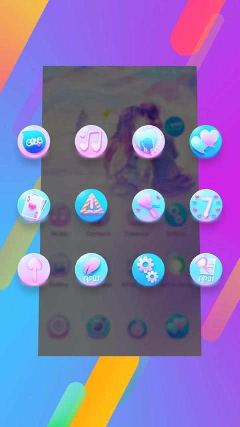 Fantastic Love-APUS Launcher free fashion theme स्क्रीनशॉट 3