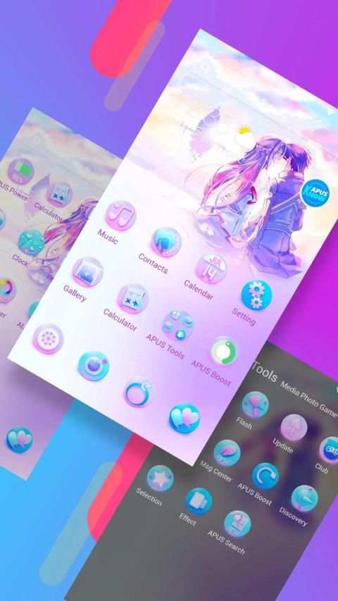 Fantastic Love-APUS Launcher free fashion theme स्क्रीनशॉट 2