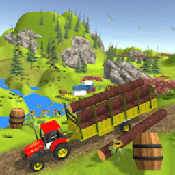 Cargo Tractor Trolley Transport Farming Simulator आइकन