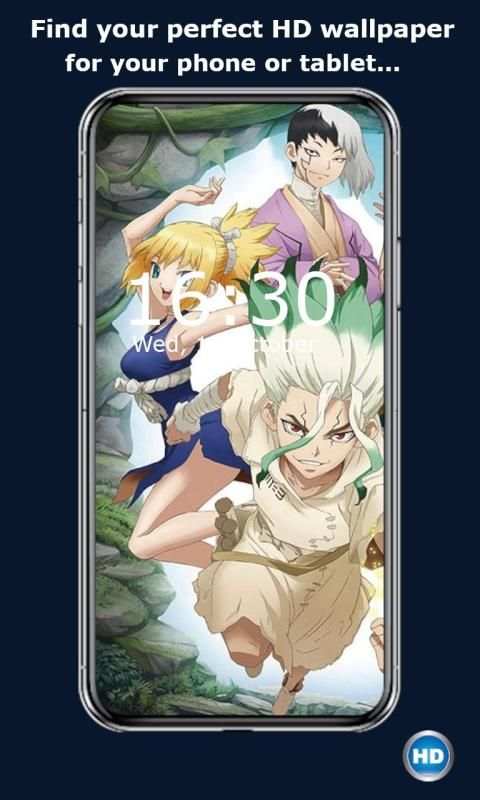 Dr Stone Anime Wallpaper HD स्क्रीनशॉट 1