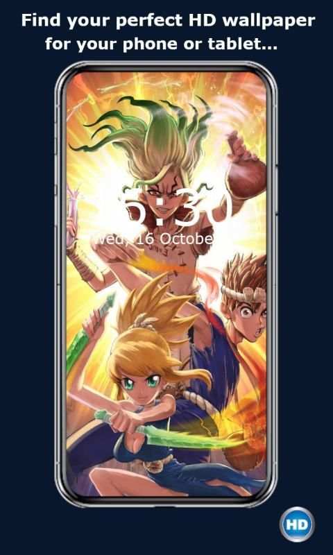 Dr Stone Anime Wallpaper HD स्क्रीनशॉट 5