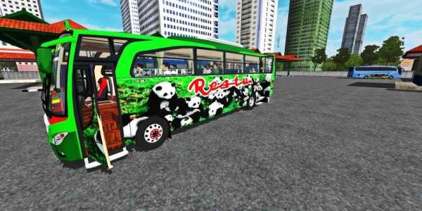 Mod BUSSID : Bus JBHD Hino AK Restu Panda screenshot 5