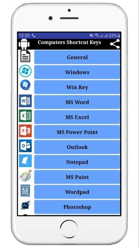 Computers Shortcut Keys screenshot 6