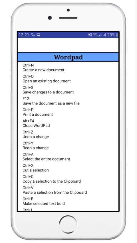 Computers Shortcut Keys स्क्रीनशॉट 1