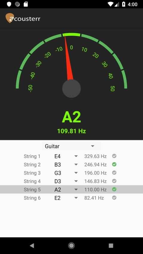 Acousterr Guitar Tuner screenshot 7