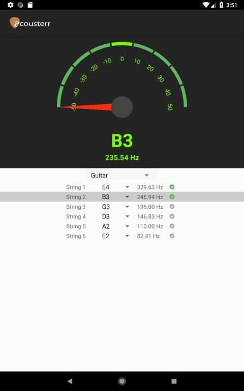 Acousterr Guitar Tuner screenshot 2