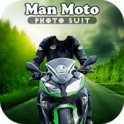 Men Bike Rider Photo Editor : Man Moto Suit
