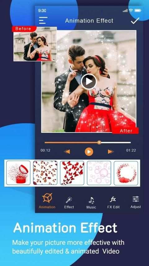 Photo Animation Video Effect Maker with Music स्क्रीनशॉट 1