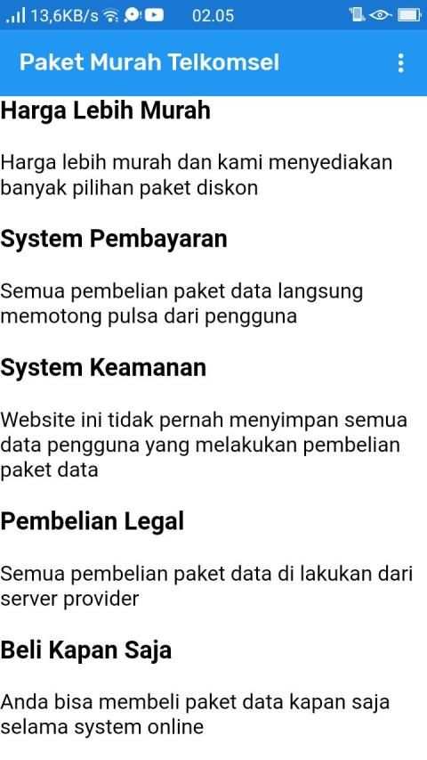 Paket Murah Telkomsel screenshot 4