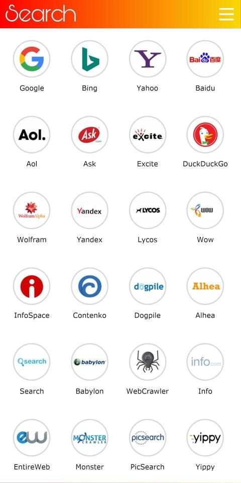 All in One Search Engine's स्क्रीनशॉट 1