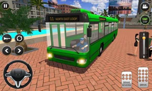 Autobus Simulator Pro - bus driving city screenshot 2