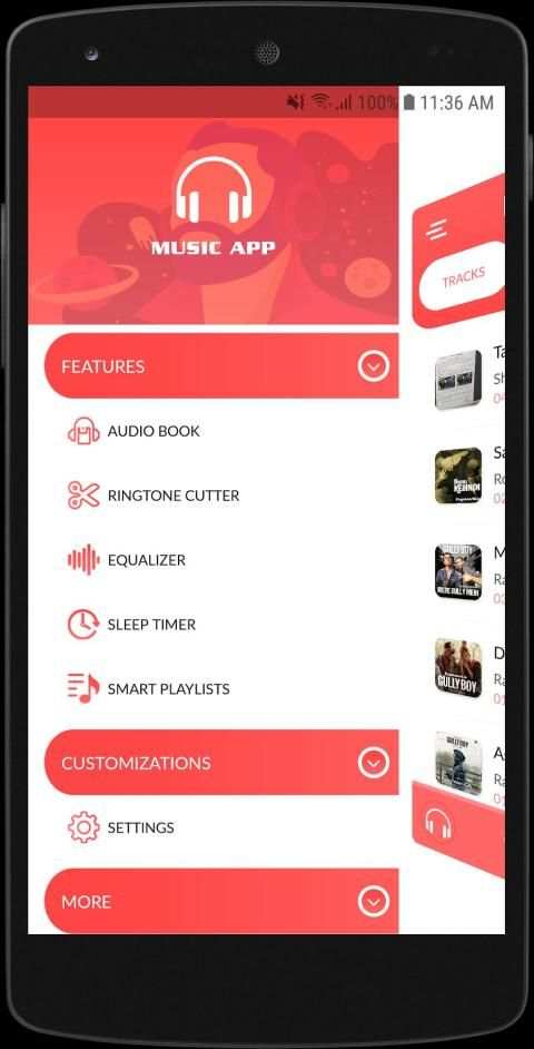 MP3 Music Player App : Best Android Audio Player स्क्रीनशॉट 8
