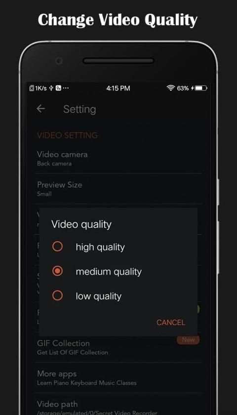 Background Video Recorder स्क्रीनशॉट 1