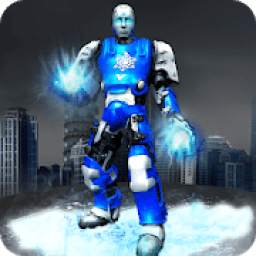 Snow Superhero Robot Battle: Real City Action Hero