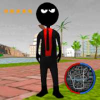 Agent Stickman Killer Rope Hero Mafia Crime