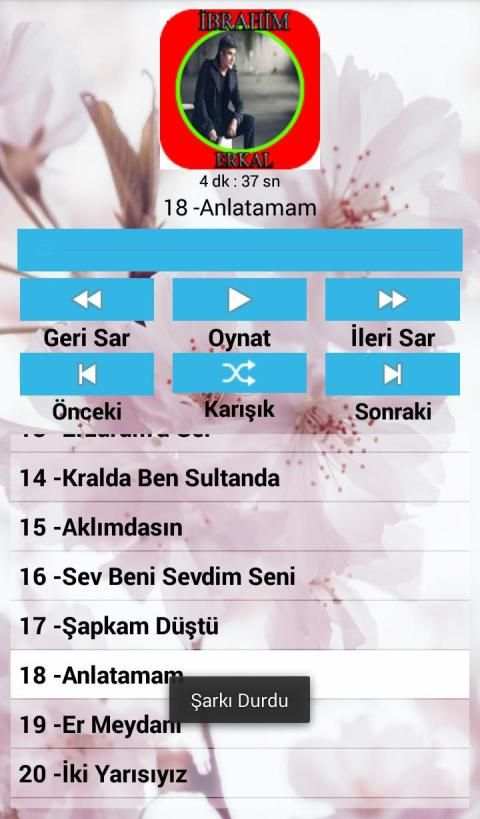 İbrahim Erkal Şarkıları İnternetsiz ( 40 Şarkı ) скриншот 2